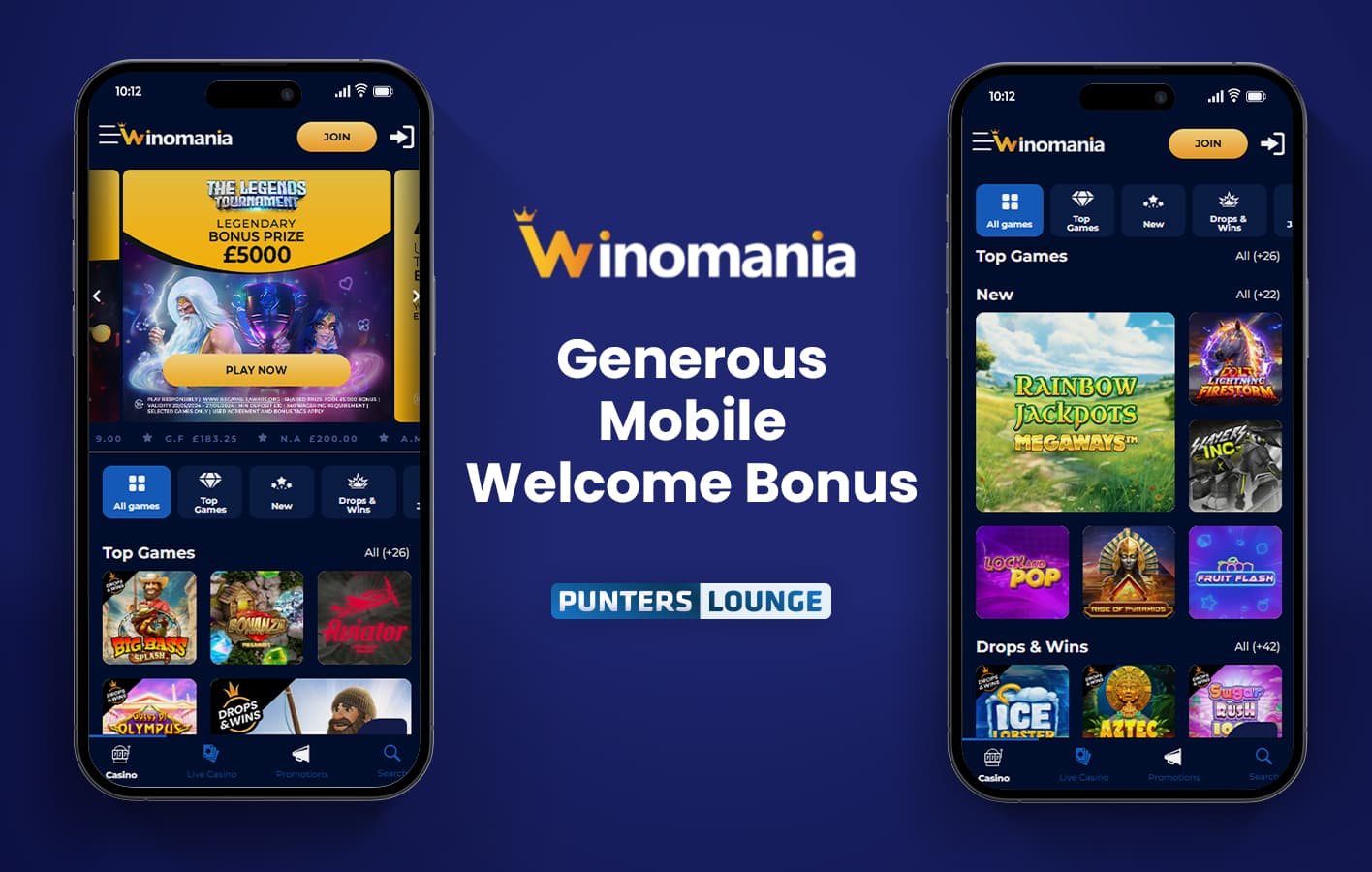 Winomania Mobile Slot Sites Desktop Image
