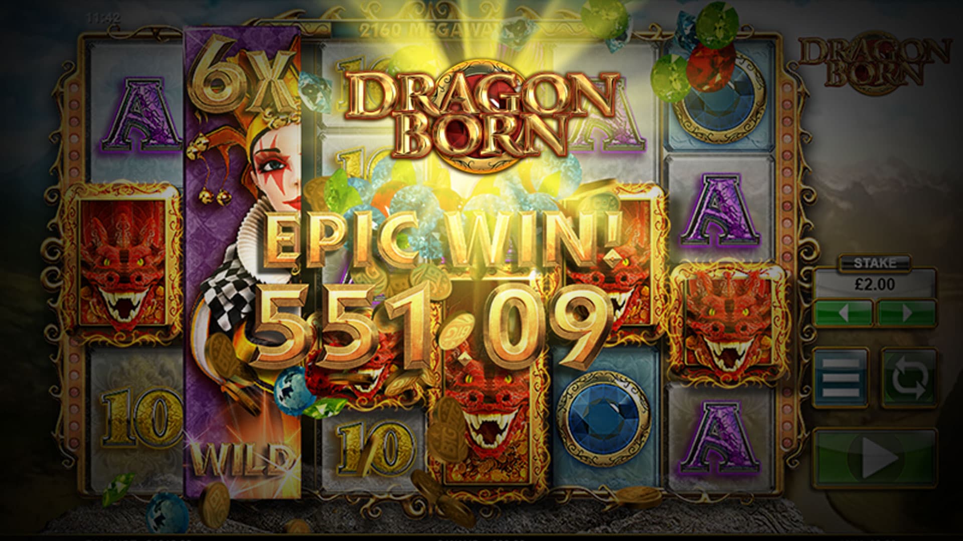 Dragon Born slot desktop image