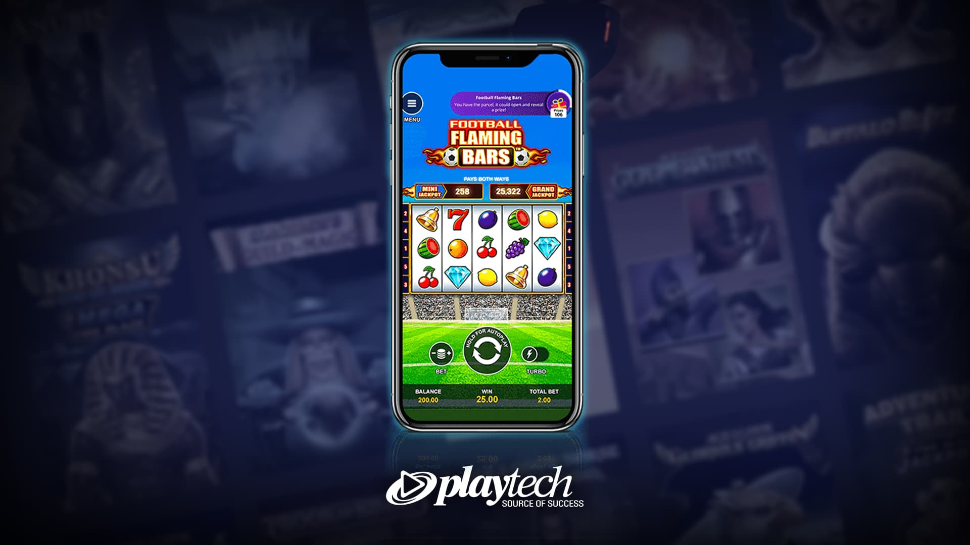 Playtech mobile casino desktop image