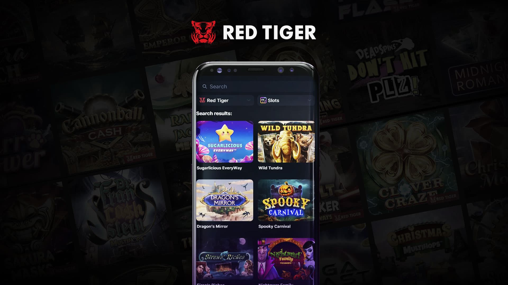 Red Tiger Gaming mobile slots desktop image