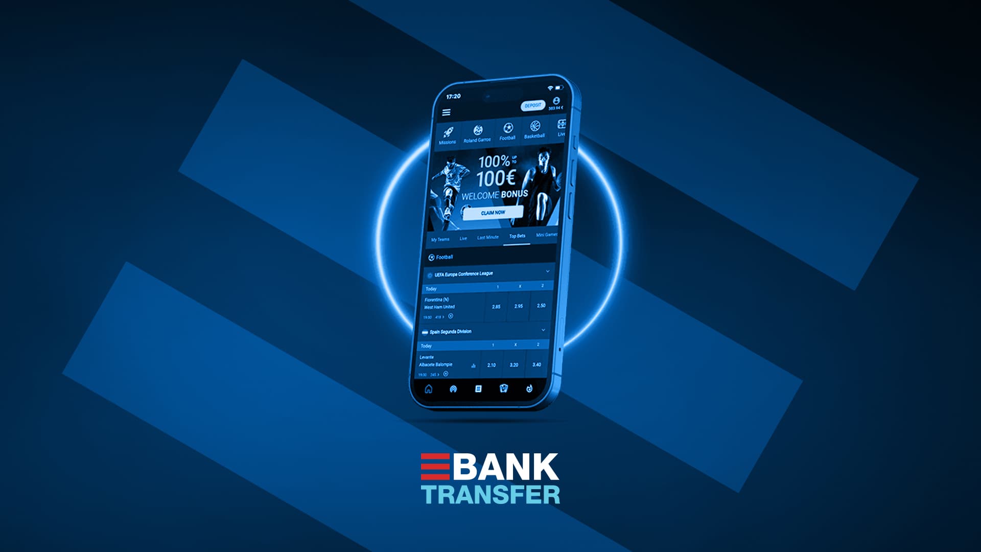 Bank transfer betting sites desktop image